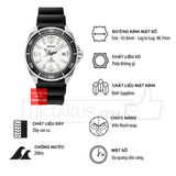 Đồng hồ nam SEIKO Prospex King Samurai SRPE37 Made in Japan kính sapphire chống nước lặn 200m mod sẵn bezel Ceramic ( SRPE37J1 )