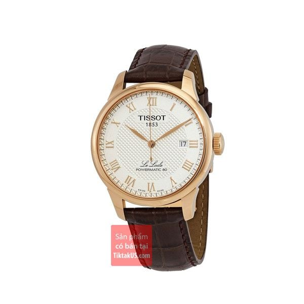 Đồng hồ đeo tay nam Tissot Le Locle dây da T006.407.36.033.00 ( Rose Gold) (T0064073603300)