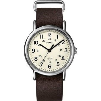 Đồng hồ nam dây da Timex Unisex Weekender T2N893