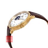 Đồng hồ nam dây da classic Orient Caballero gen.2 RA-AG0013S10B( Gold) kính cong mạ vàng kim xanh