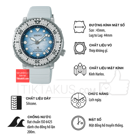 Seiko Prospex “Save The Ocean Antarctica” Baby Tuna SRPG59K1 Limited Edition size 43mm