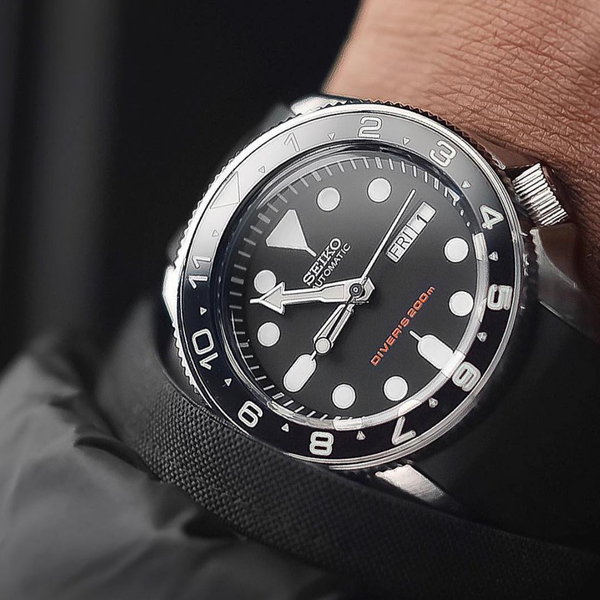 Viền BEZEL cho SEIKO SKX007 SKX009,SKX011 ,  BLAC - Tiktakus