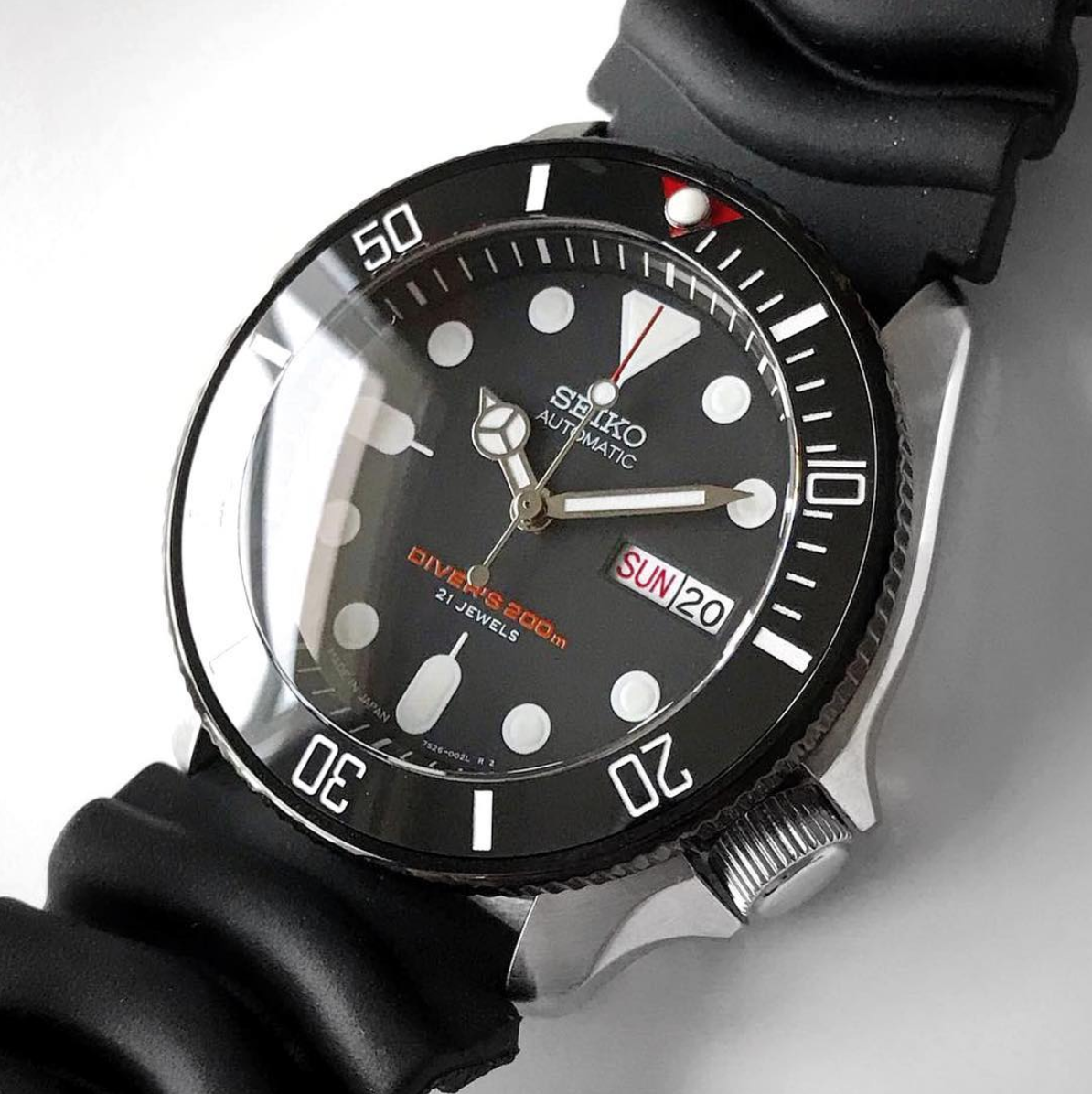 Viền BEZEL cho SEIKO SKX007 SKX009,SKX011 ,  BLAC - Tiktakus