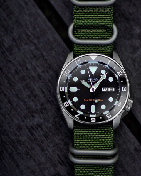 Viền BEZEL cho SEIKO SKX007 SKX009,SKX011 ,  BLAC - Tiktakus