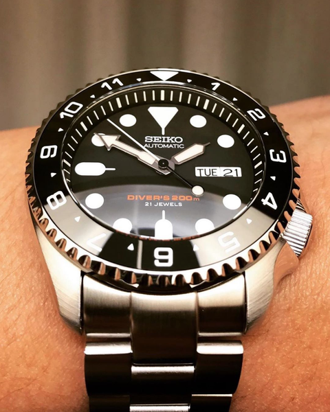 Viền BEZEL cho SEIKO SKX007 SKX009,SKX011 ,  BLAC - Tiktakus