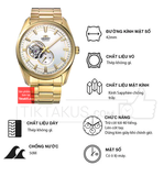 Đồng hồ nam dây thép không gỉ Orient open heart RA-AR0007S30B (RAAR0007S10B)