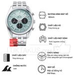 Đồng Hồ Nam ORIENT Contemporary Solar Chronograph RA-TX0304L10B Xanh Tiffany