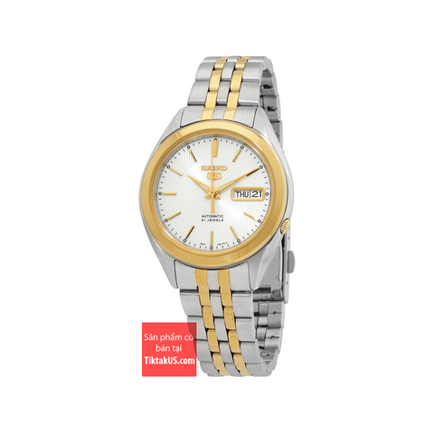 Đồng hồ nam dây thép Seiko 5 automatic SNKL24K1 đờ mi vàng