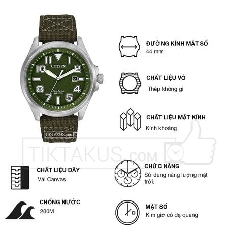 Đồng hồ nam Citizen Eco-Drive AW1410-32X - Tiktakus