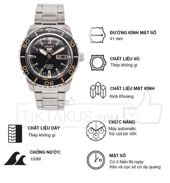 ng h nam Seiko SNZH57 Tiktakus