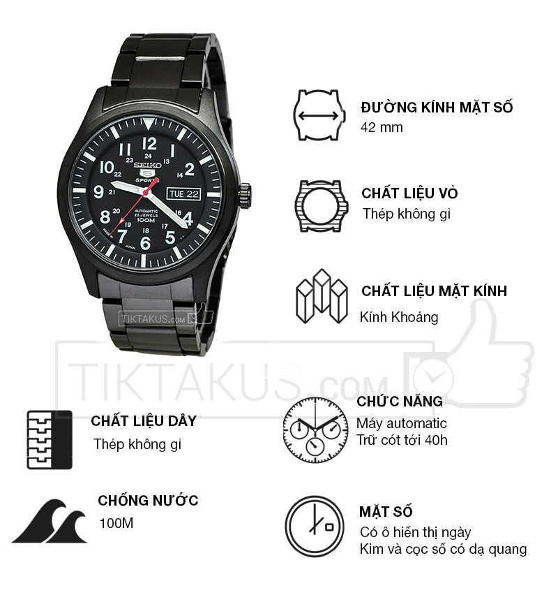ng h nam seiko 5 SNZG17J1 Tiktakus