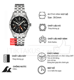 Đồng hồ nam Seiko 5 quân đội GMT 2024 SSK023J1 Made in Japan size 39.5 mm 4R34 automatic SSK023 SBSC011