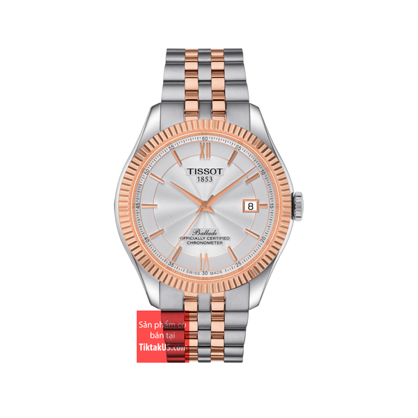 Đồng hồ đeo tay nam Tissot Ballade Powermatic 80 Silicium dây thép T108.408.22.278.00 (T1084082227800)