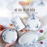 Dĩa đĩa hình con cá cổ điển Fellia cao cấp