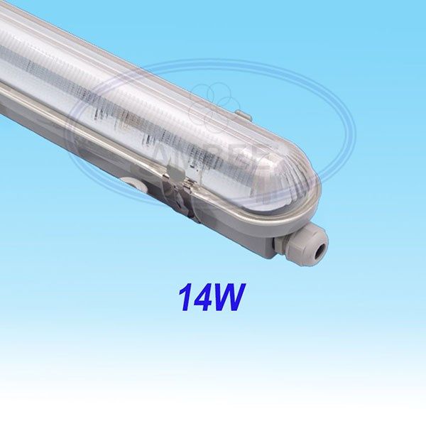 T5 Fluorescent Weather Proof Aluminum IP65 Fixture 0.6M/14W