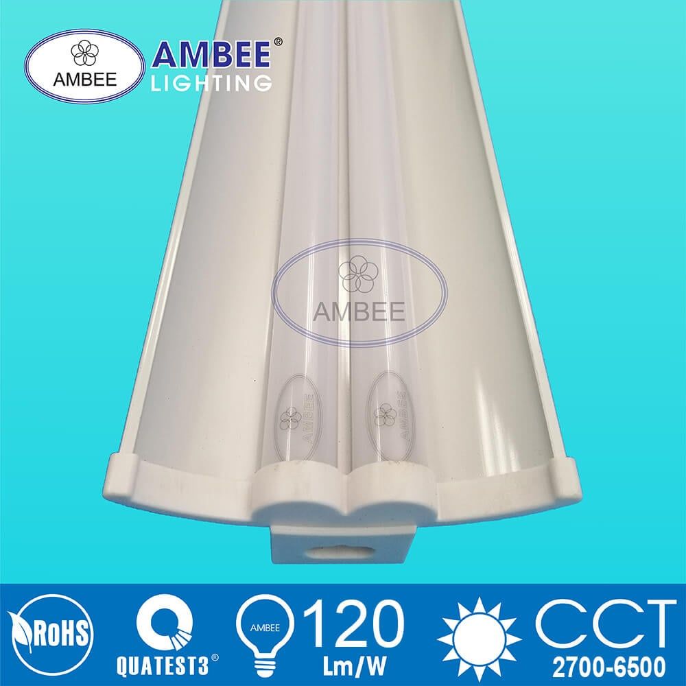 Tube LED T5 With Reflector Integrated Double 0m6 18W