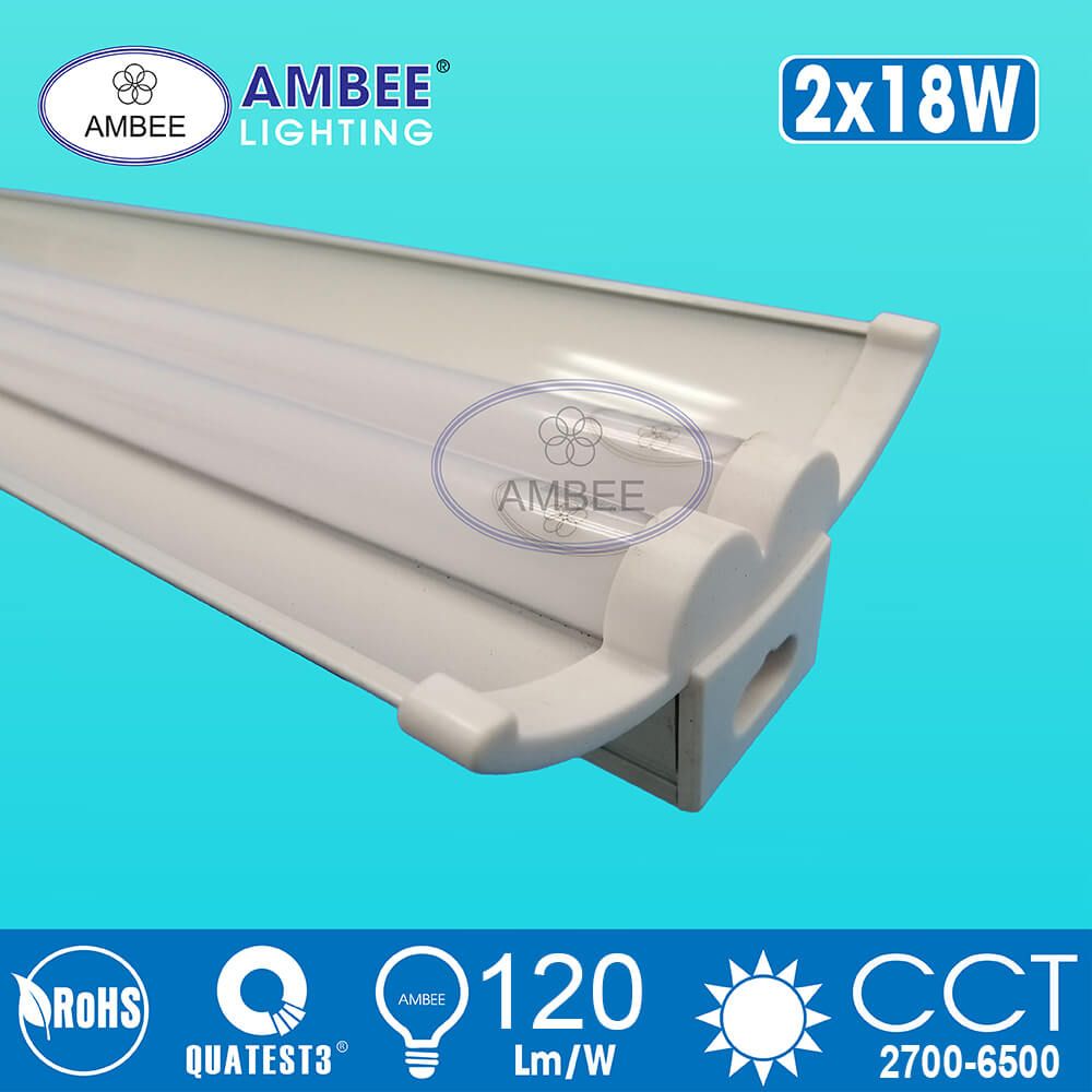 Tube LED T5 With Reflector Integrated Double 1m2 36W