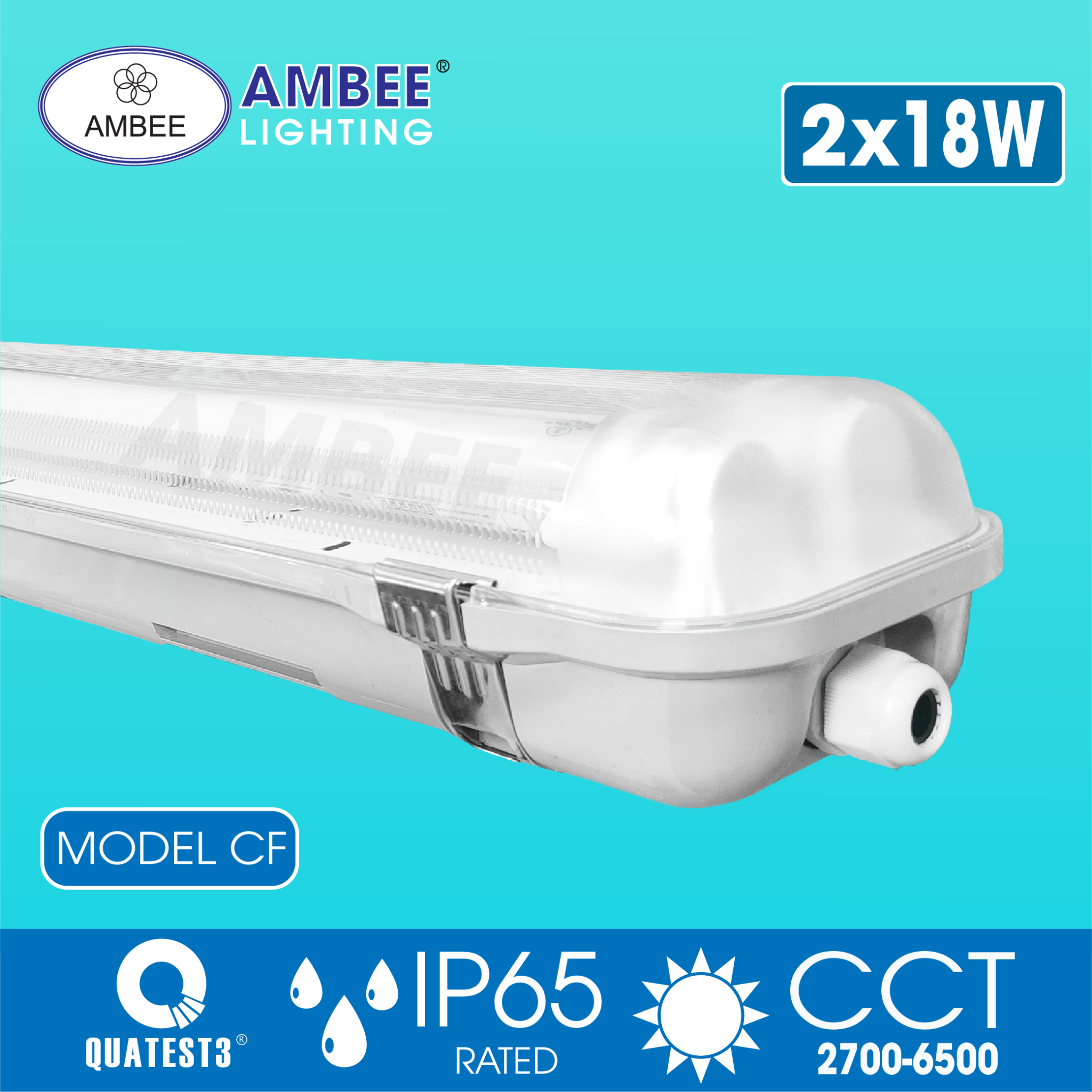 Bộ Đèn Led Chống Thấm IP65 1m2 36W L2