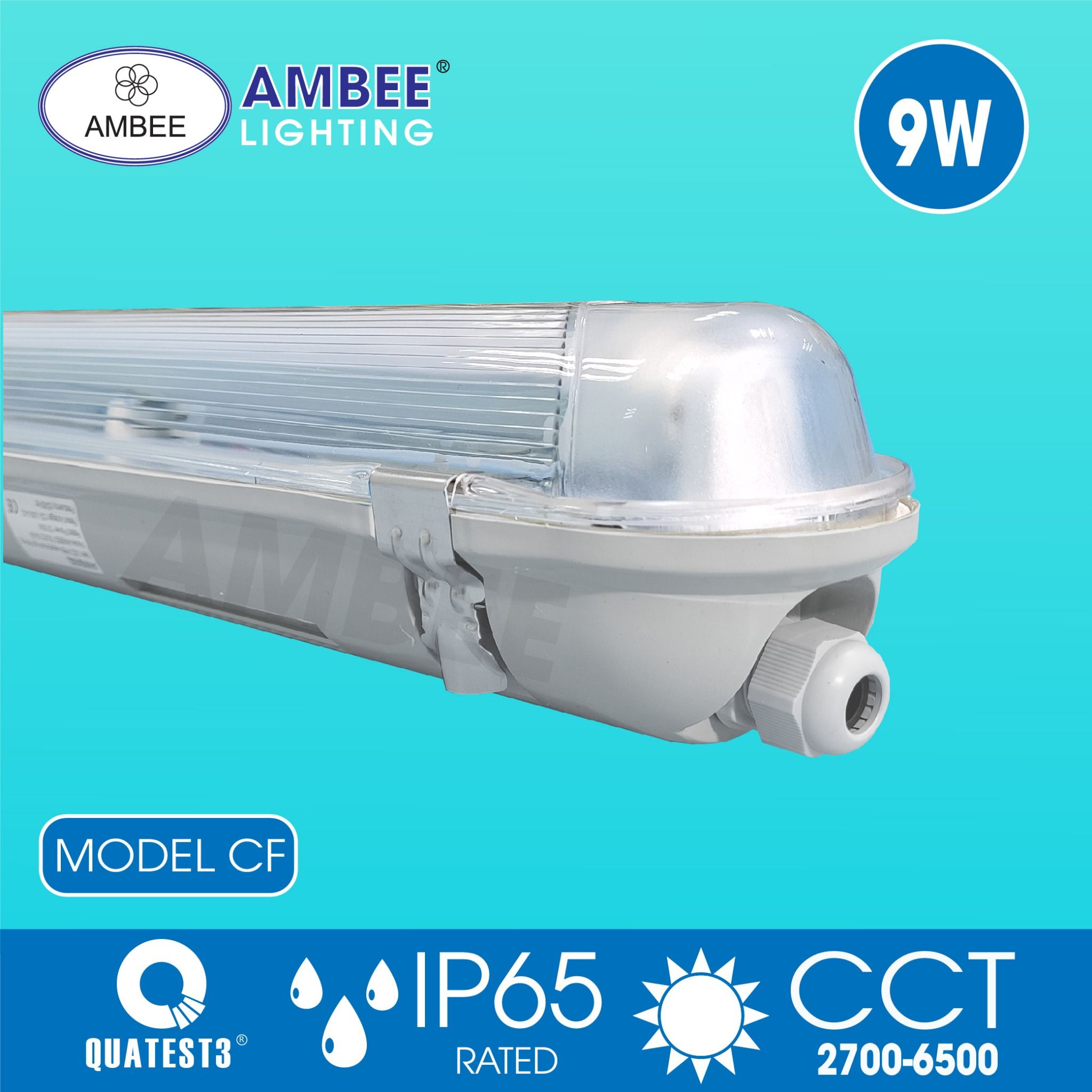 Led Waterproof IP65 Single 0m6 9W Type 2