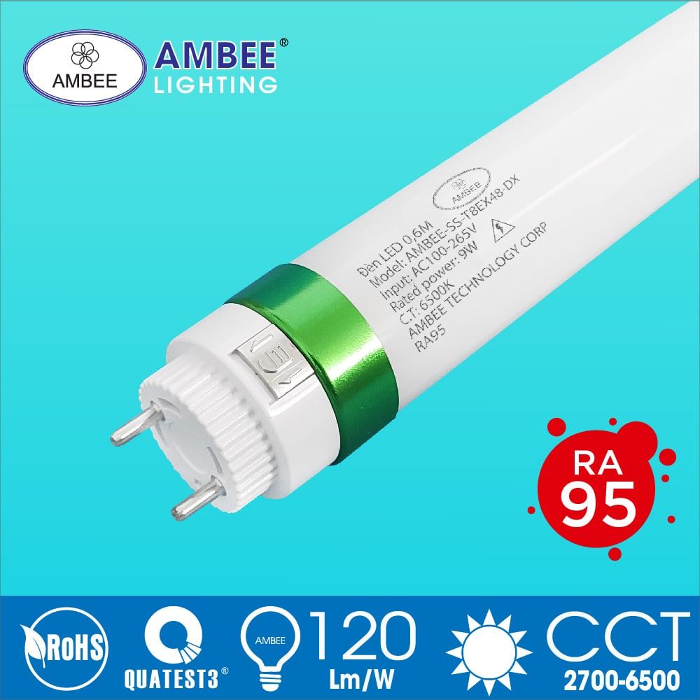 Led Tube Light 0m6 9W Rotatable Cap RA95 - Daylight