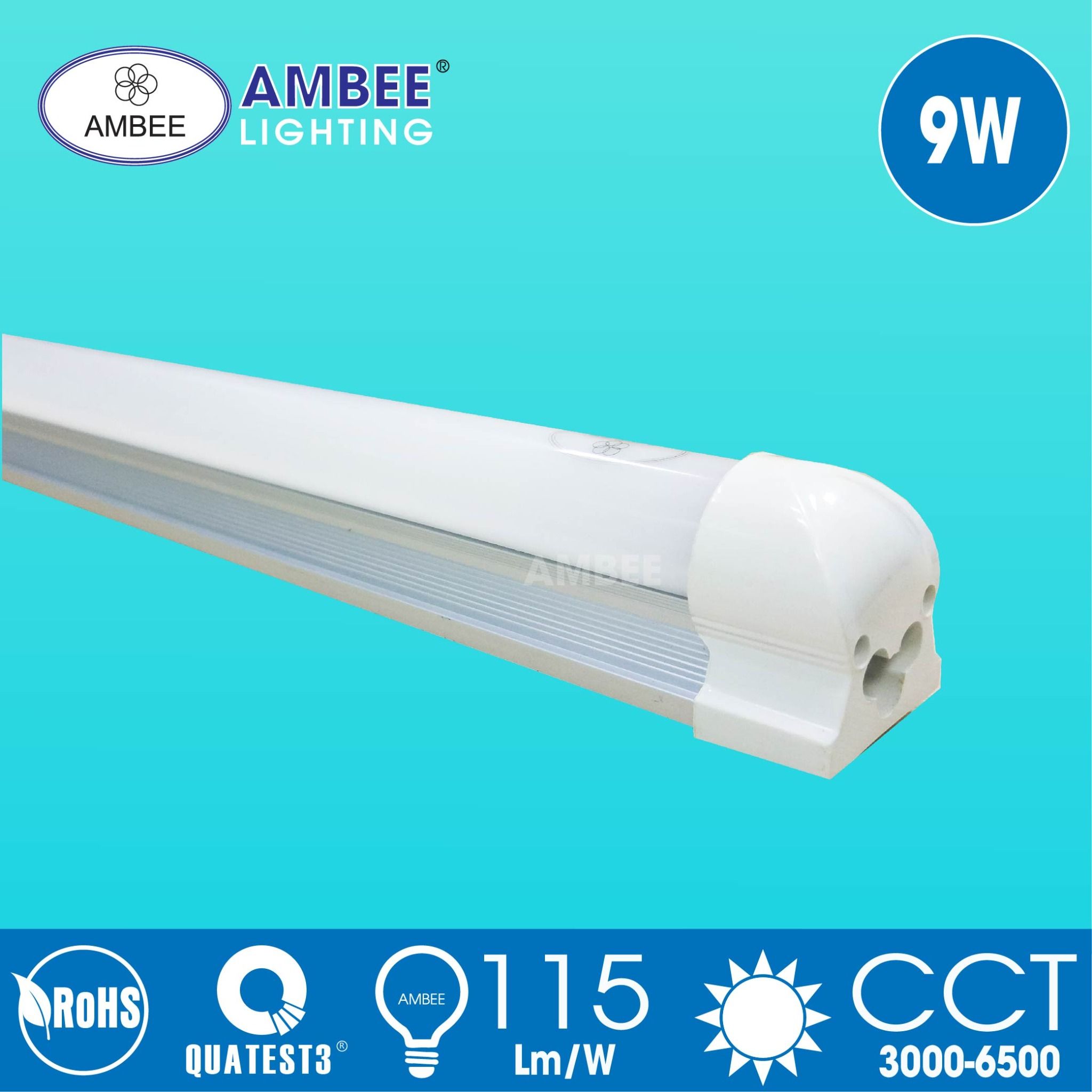 Bộ Đèn Led T8 Không Chóa 0m6 9w