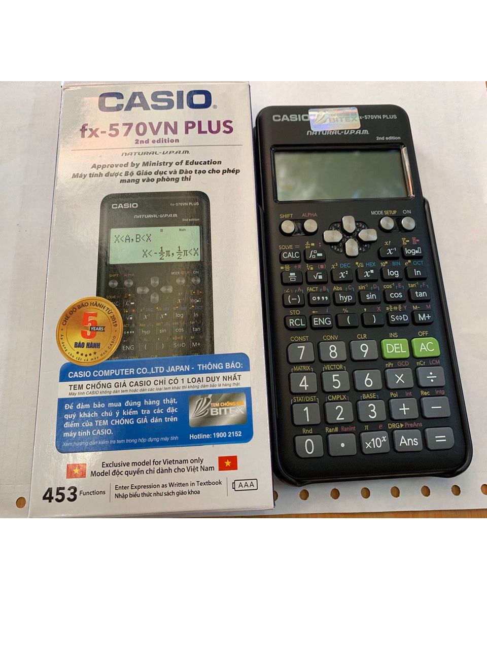 Máy tính CASIO FX 570 VN PLUS phiên bản mới – Casiofx.vn