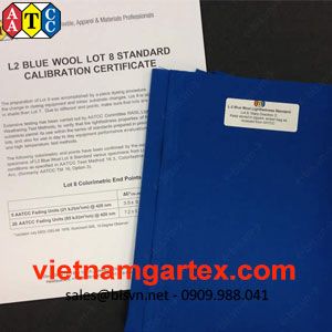  Len xanh hiệu chuẩn độ bền ánh sáng AATCC 