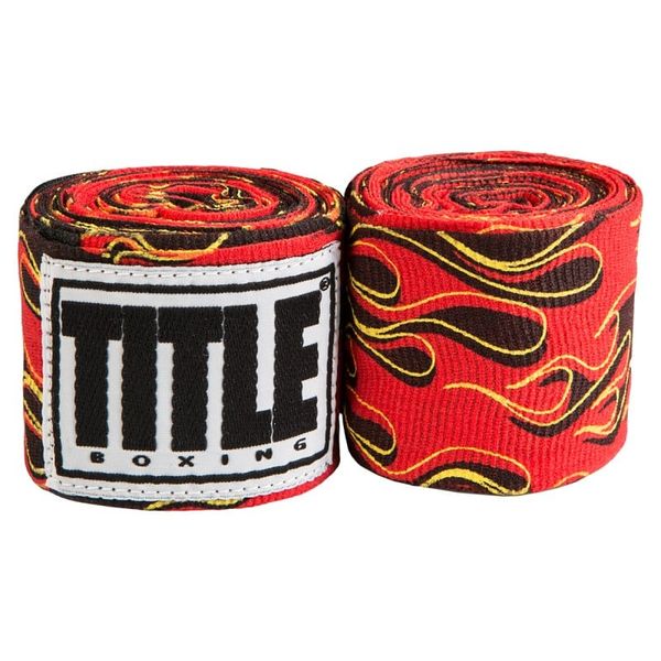 Băng Quấn Tay Title 180" Semi Elastic Mexican Style Hand Wraps - Flame