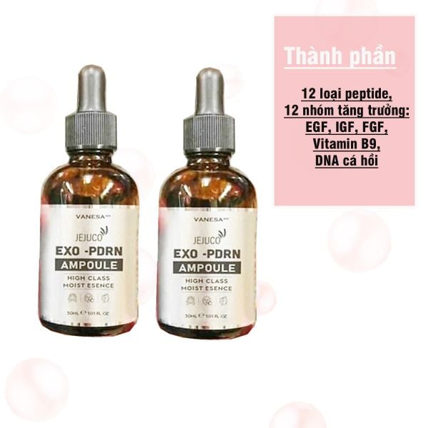  Serum trắng da VANESA EXO-PDRN dung tích 30ml trẻ hoá da, ngừa mụn - V34 