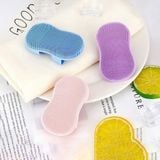  Bàn chải rửa mặt silicon - Bàn chải tẩy tế bào chết làm sạch lỗ chân lông nhỏ gọn - A84 