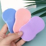  Bàn chải rửa mặt silicon - Bàn chải tẩy tế bào chết làm sạch lỗ chân lông nhỏ gọn - A84 