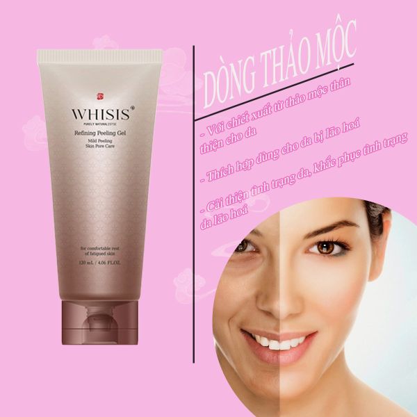  Tẩy da chết mặt Hàn Quốc WHISIS 120ml phù hợp với mọi loại da giúp trắng da mờ thâm - A370+ 