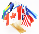 North America flag stands