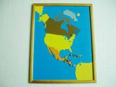 PREMIUM North America Puzzle Map With BEECHWOOD FRAME