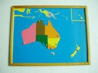 PREMIUM Australia Puzzle Map With BEECHWOOD FRAME