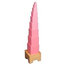 Tháp hồng cao cấp làm từ gỗ sồi có kệ đứng<br>Premium beechwood pink tower with stand