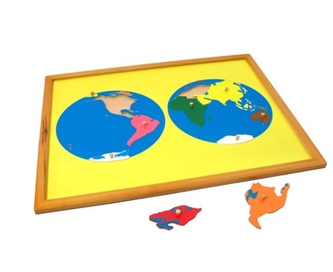 Bộ ghép hình bản đồ thế giới cao cấp được đóng khung gỗ sồi<br>World Puzzle Map With BEECHWOOD FRAME (PREMIUM)