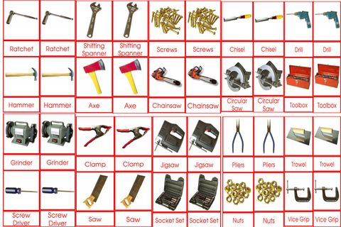 Materials Tools 3 to 6