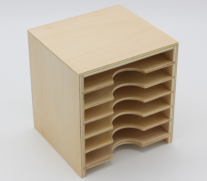 Geometric Form Card Cabinet