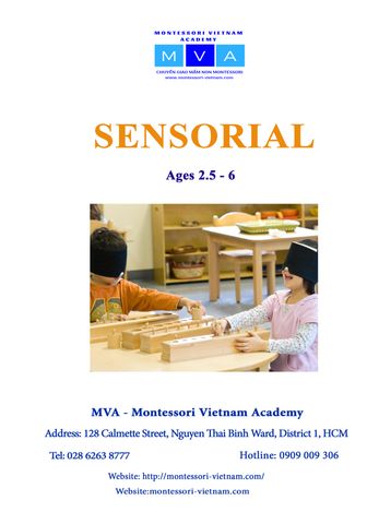 SENSORIAL - AGES 2.5 - 6