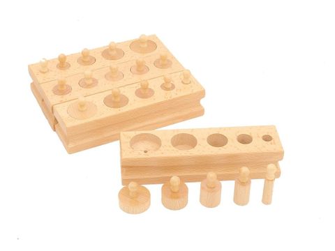 Bộ hình trụ có núm cỡ nhỏ <br>Small knobbed cylinders