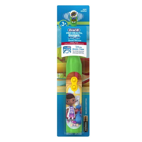 KHUYẾN MÃI ĐẶC BIỆT - Bàn chải dành cho trẻ em pin (2 x AA) Oral-B Pro-Health Stages - Nhân vật Doc McStuffins