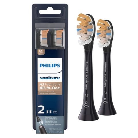 MẪU MỚI - Đầu bàn chải thay thế Philips Sonicare A3 Premium All-in-One Toothbrush Head, HX9092/95 - Màu đen