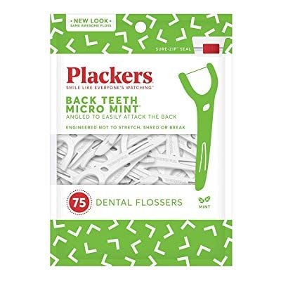 Cung chỉ nha khoa Plackers Back teeth Micro mint - 75 cây