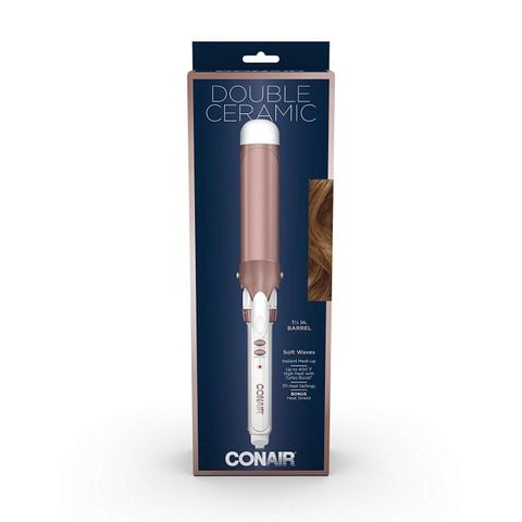 Máy uốn tóc lọn Conair Double Ceramic Curling Iron Classic Curls - Rose Gold 1.5 inch