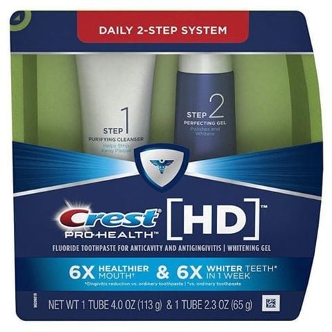 Kem làm trắng răng nhạy cảm Crest Pro-Health HD Daily Two-Step