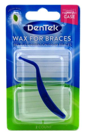 SẢN PHẨM MỚI - Sáp Dentek Wax For Braces giảm khó chịu hàm chỉnh nha, niềng răng.