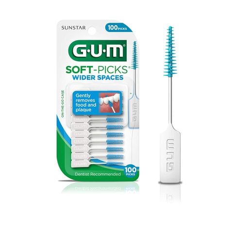 Tăm xỉa răng Sunstar GUM Soft-Picks Wider Spaces - dành cho khe răng rộng/răng niềng