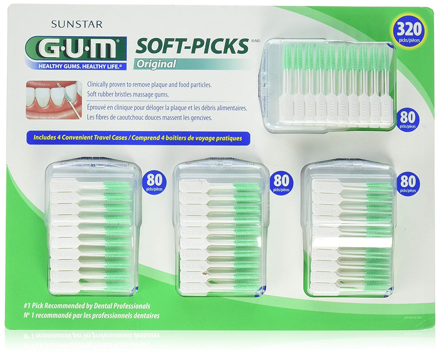 Tăm nha khoa Sunstar GUM Soft-Picks - Vỉ 320 cây – BanHangMy.Net