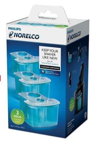 Dung dịch rửa lưỡi dao cạo râu máy Philips Norelco Cartridge Refills JC303